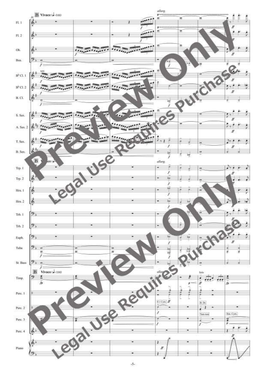 Die Zirkusprinzessin Selections [Reduced Instrumentation] Concert Band scores gallery preview page 6
