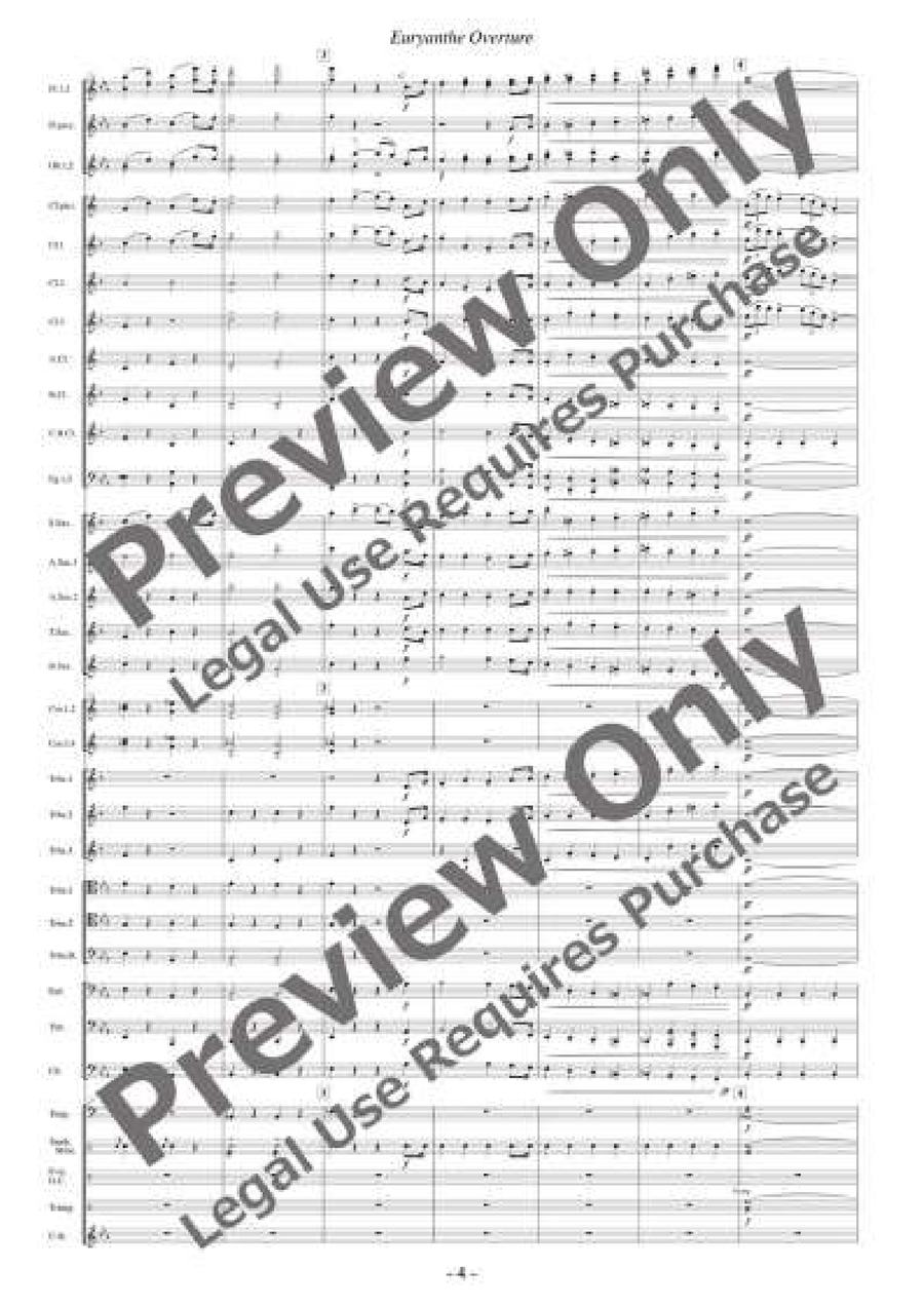 Euryanthe Overture Concert Band scores gallery preview page 5