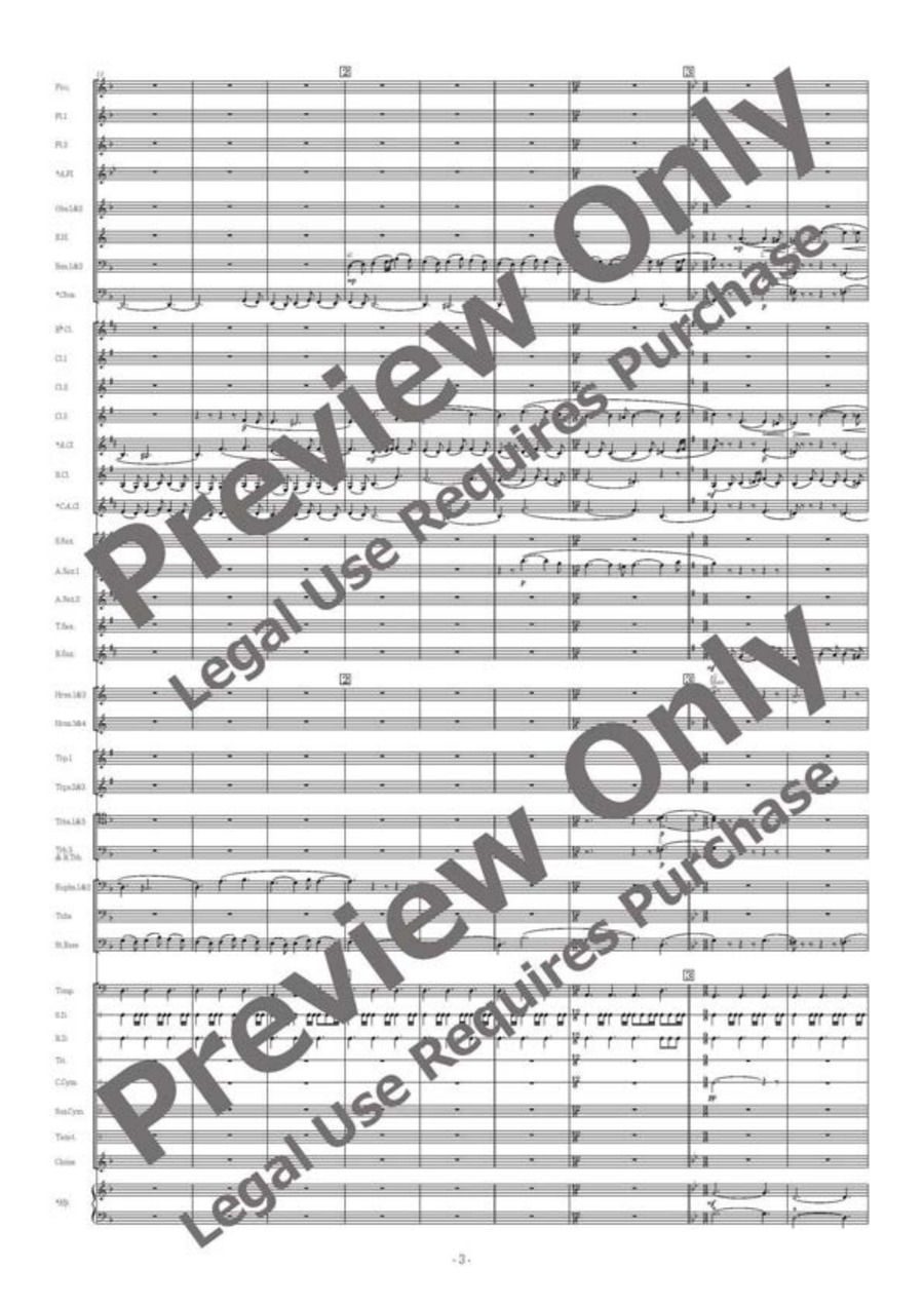 Ciaccona Allargata Concert Band scores gallery preview page 4