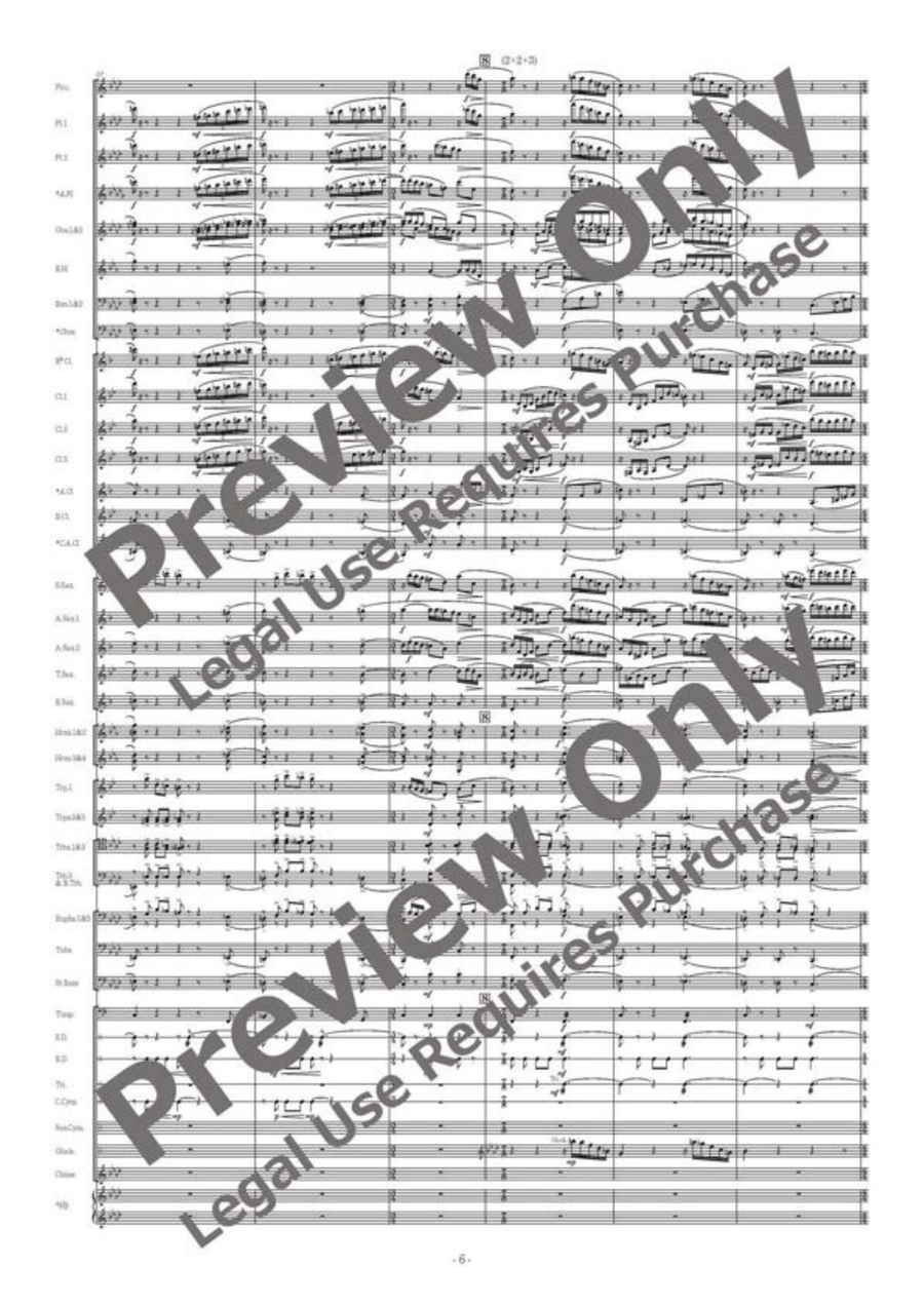 Ciaccona Allargata Concert Band scores gallery preview page 7