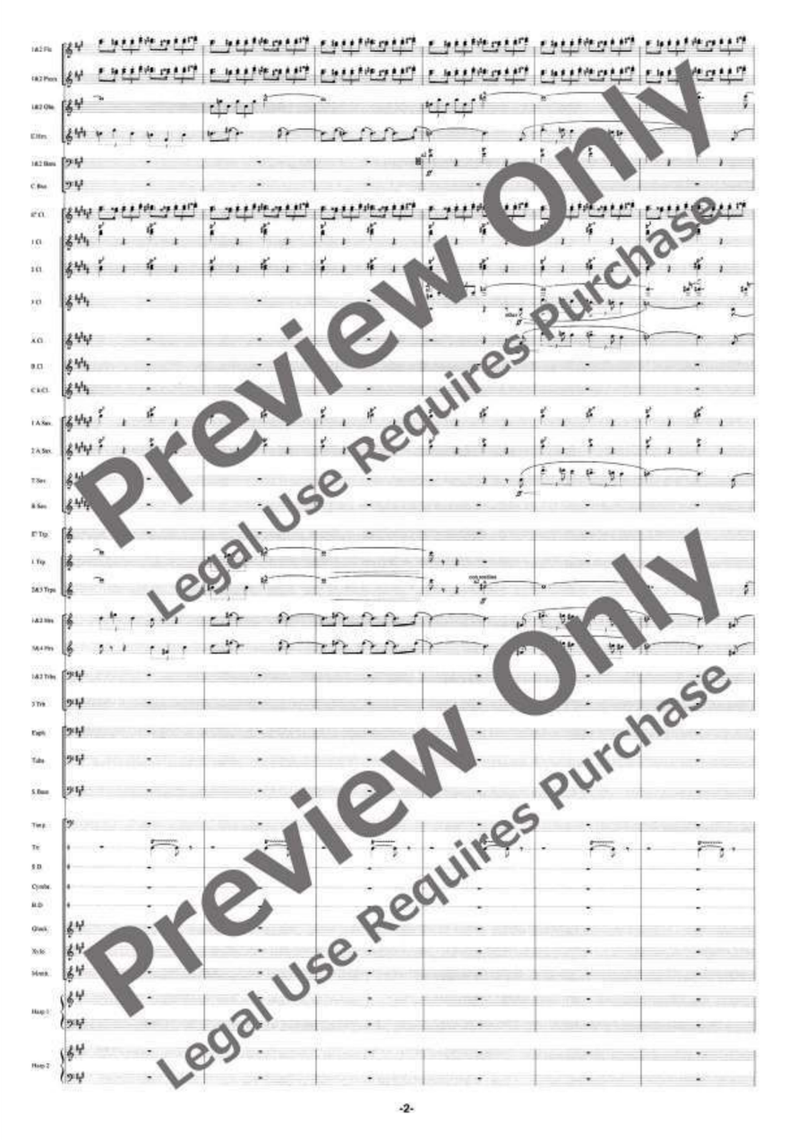 The Ballad of the Gnomides Concert Band scores gallery preview page 3