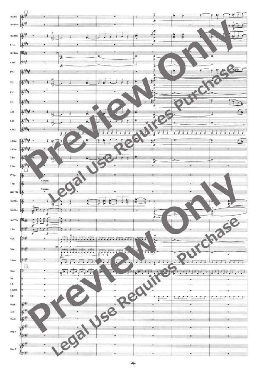 The Ballad of the Gnomides Concert Band scores gallery preview page 5