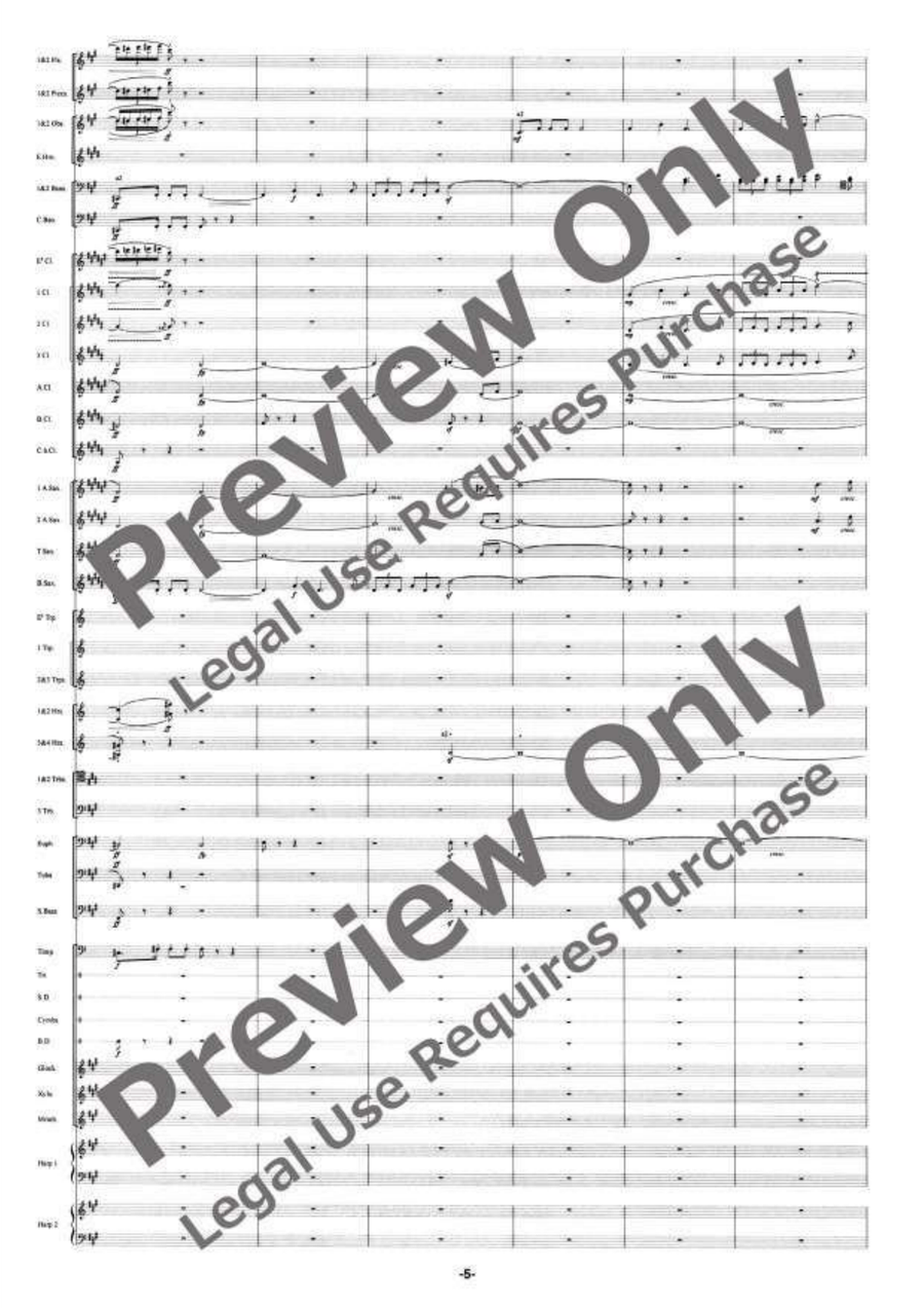 The Ballad of the Gnomides Concert Band scores gallery preview page 6