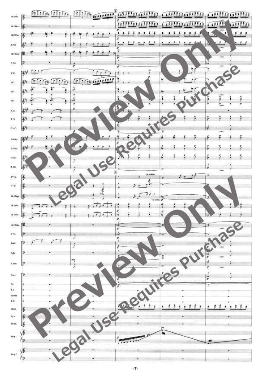 The Ballad of the Gnomides Concert Band scores gallery preview page 8