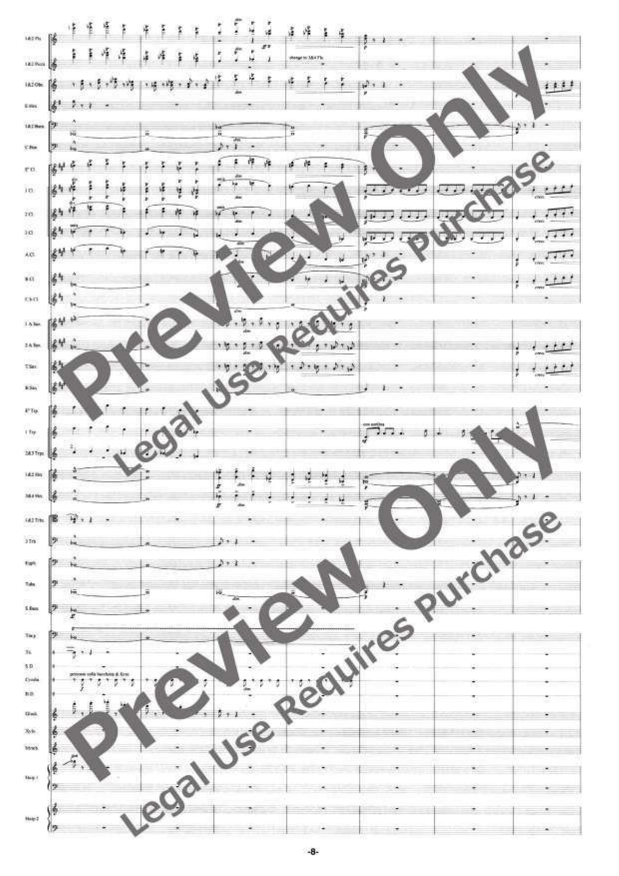 The Ballad of the Gnomides Concert Band scores gallery preview page 9