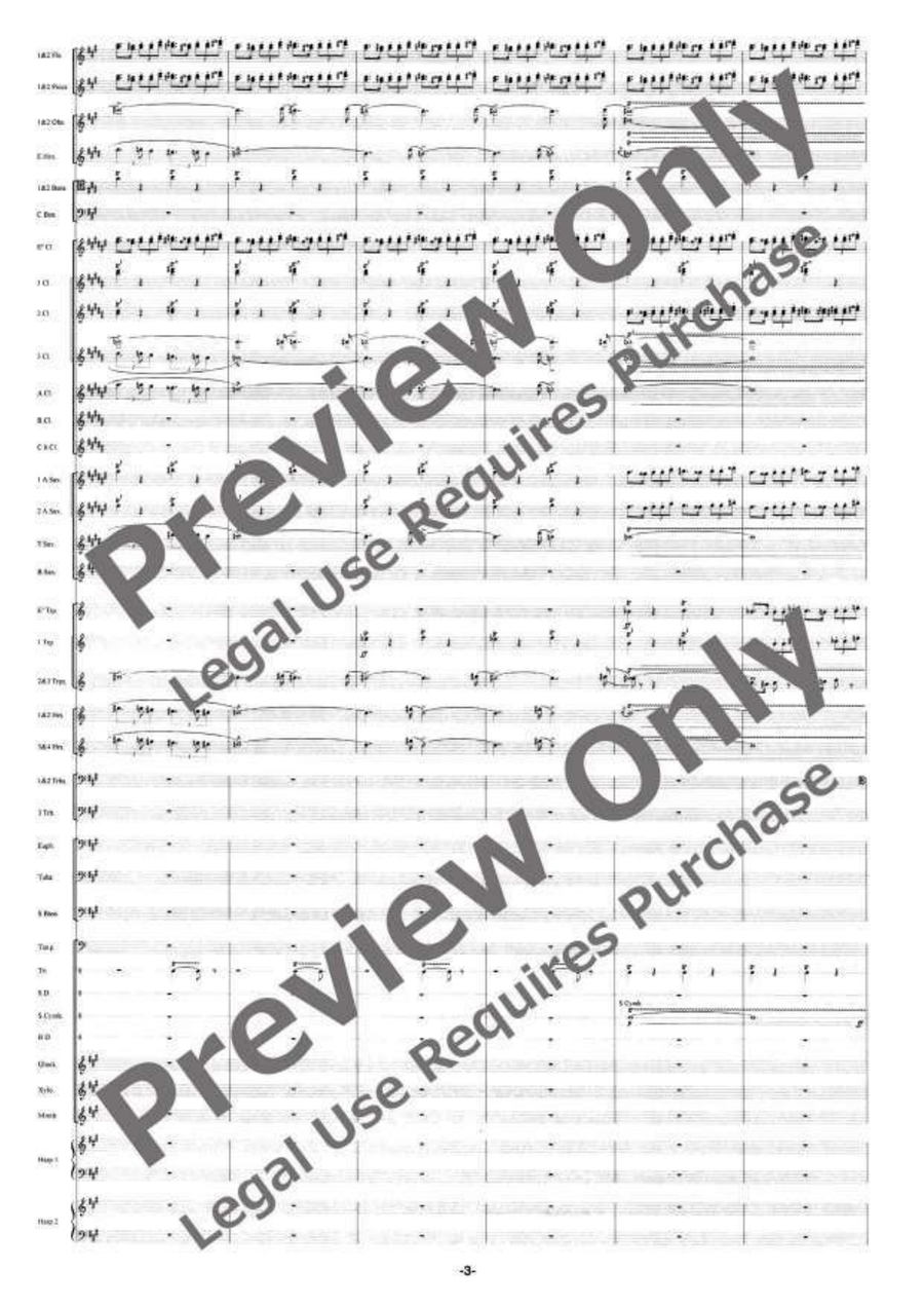 The Ballad of the Gnomides Concert Band scores gallery preview page 4