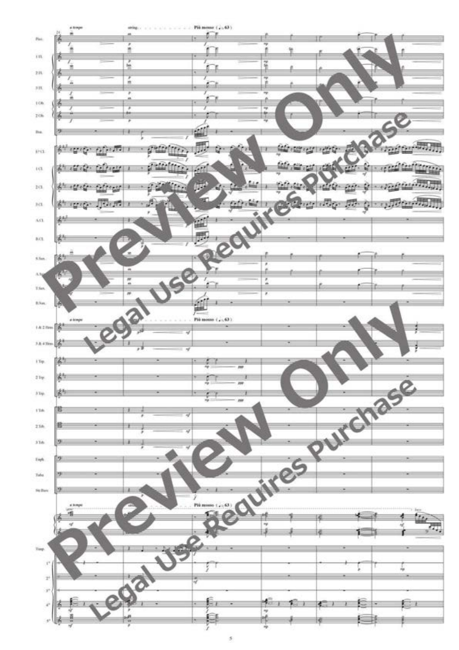 Fluttering Maple Leaves (Full Version) Concert Band - Sheet Music page 6