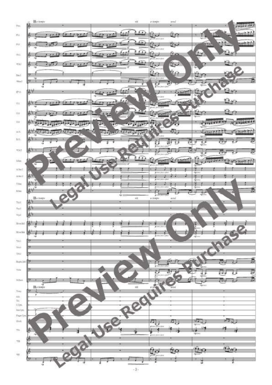 La mer Concert Band scores gallery preview page 4