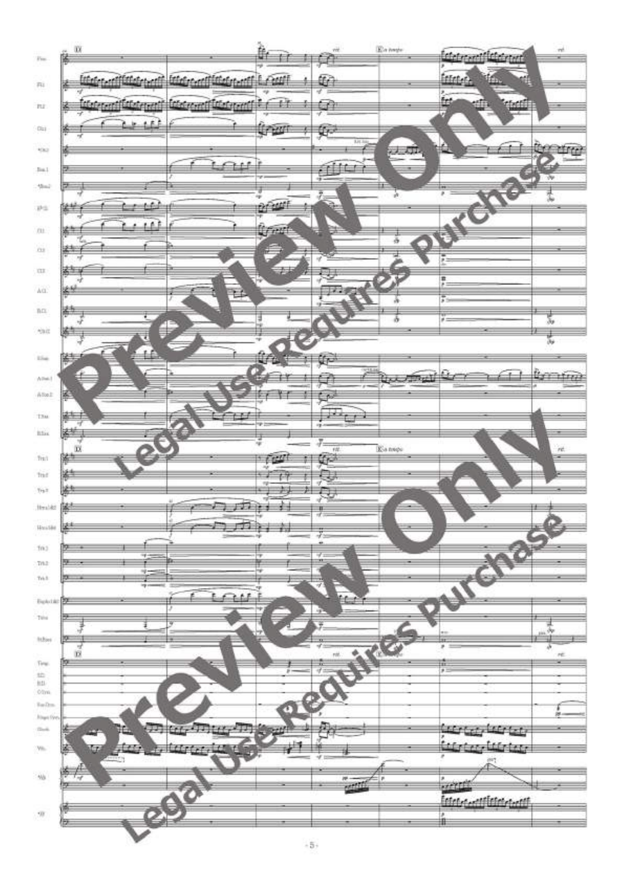 La mer Concert Band scores gallery preview page 6
