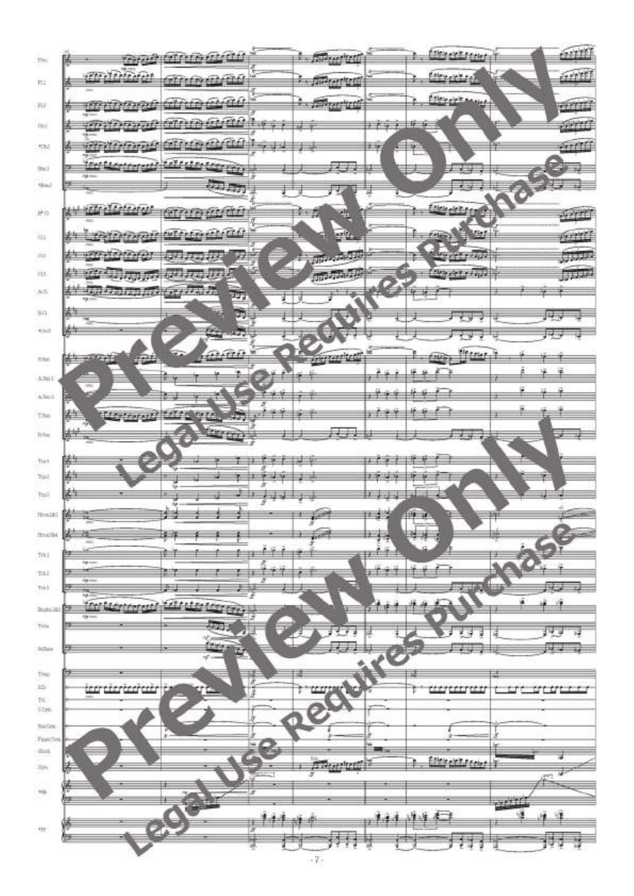 La mer Concert Band scores gallery preview page 8