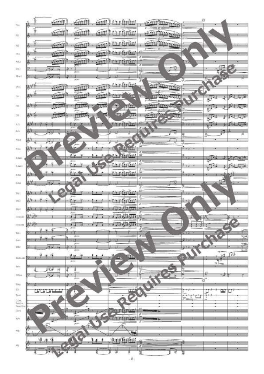 La mer Concert Band scores gallery preview page 9