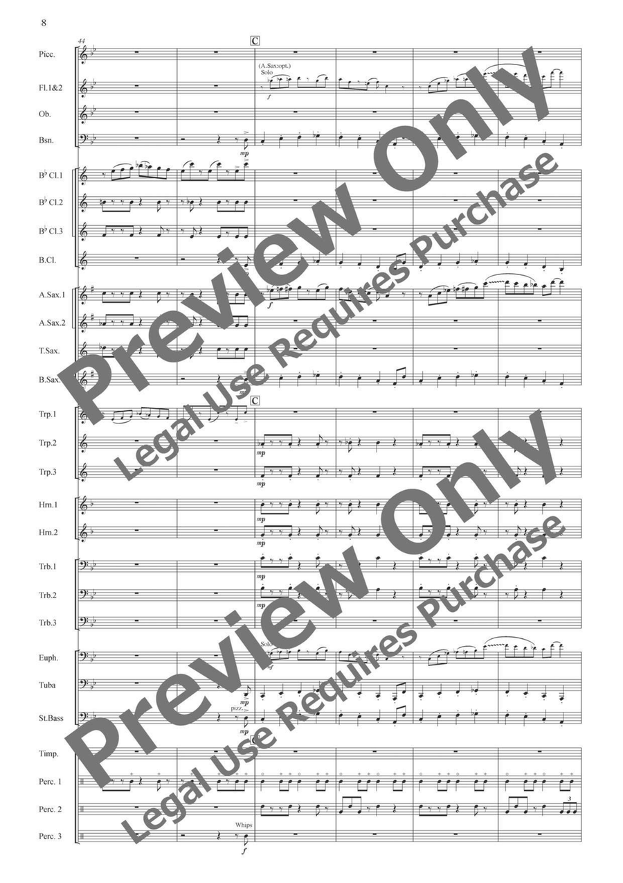 Teach-Tearu Teach-Tearu Concert Band scores gallery preview page 9