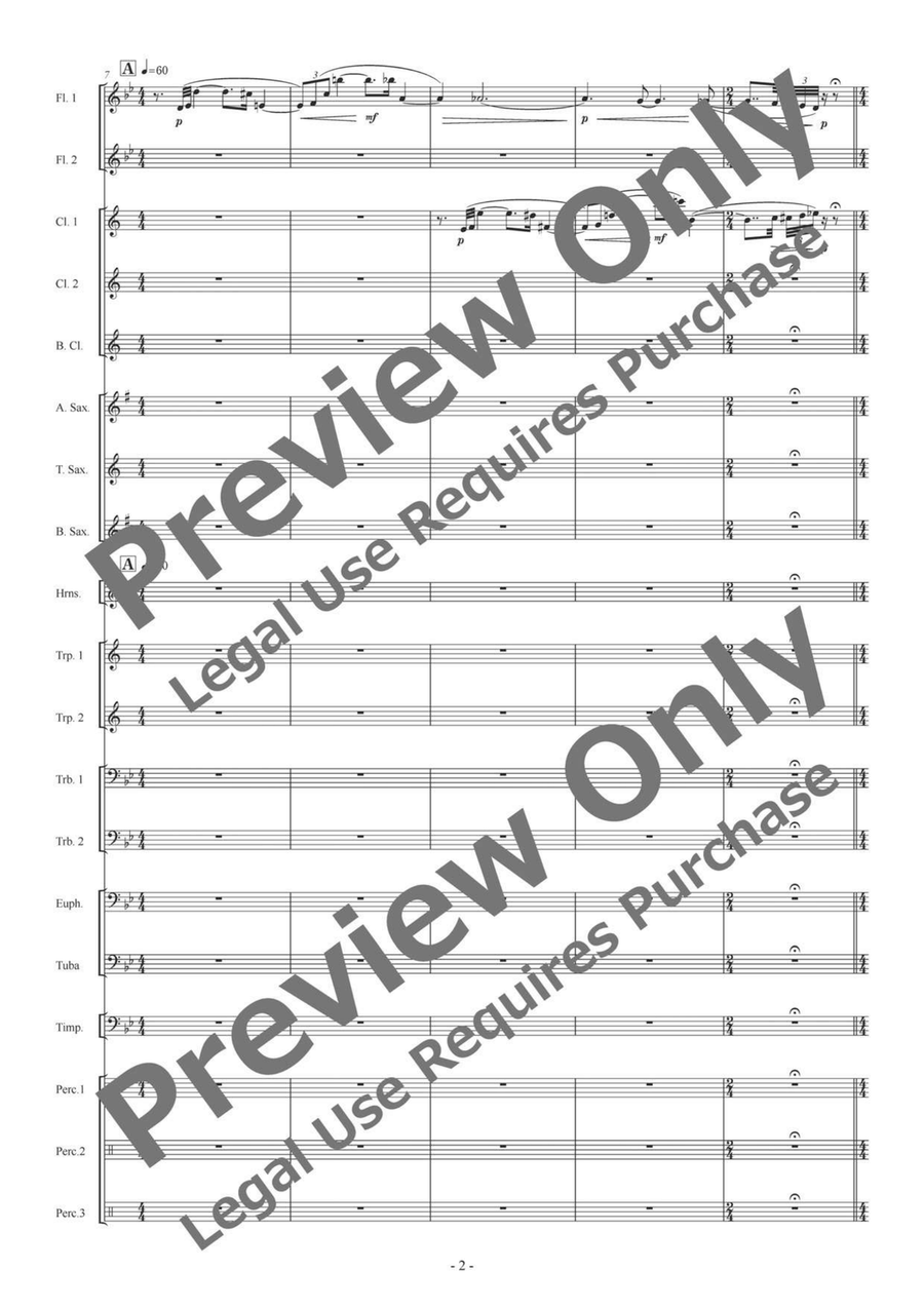 Taku Chi Sui for Wind Ensemble Concert Band scores gallery preview page 3