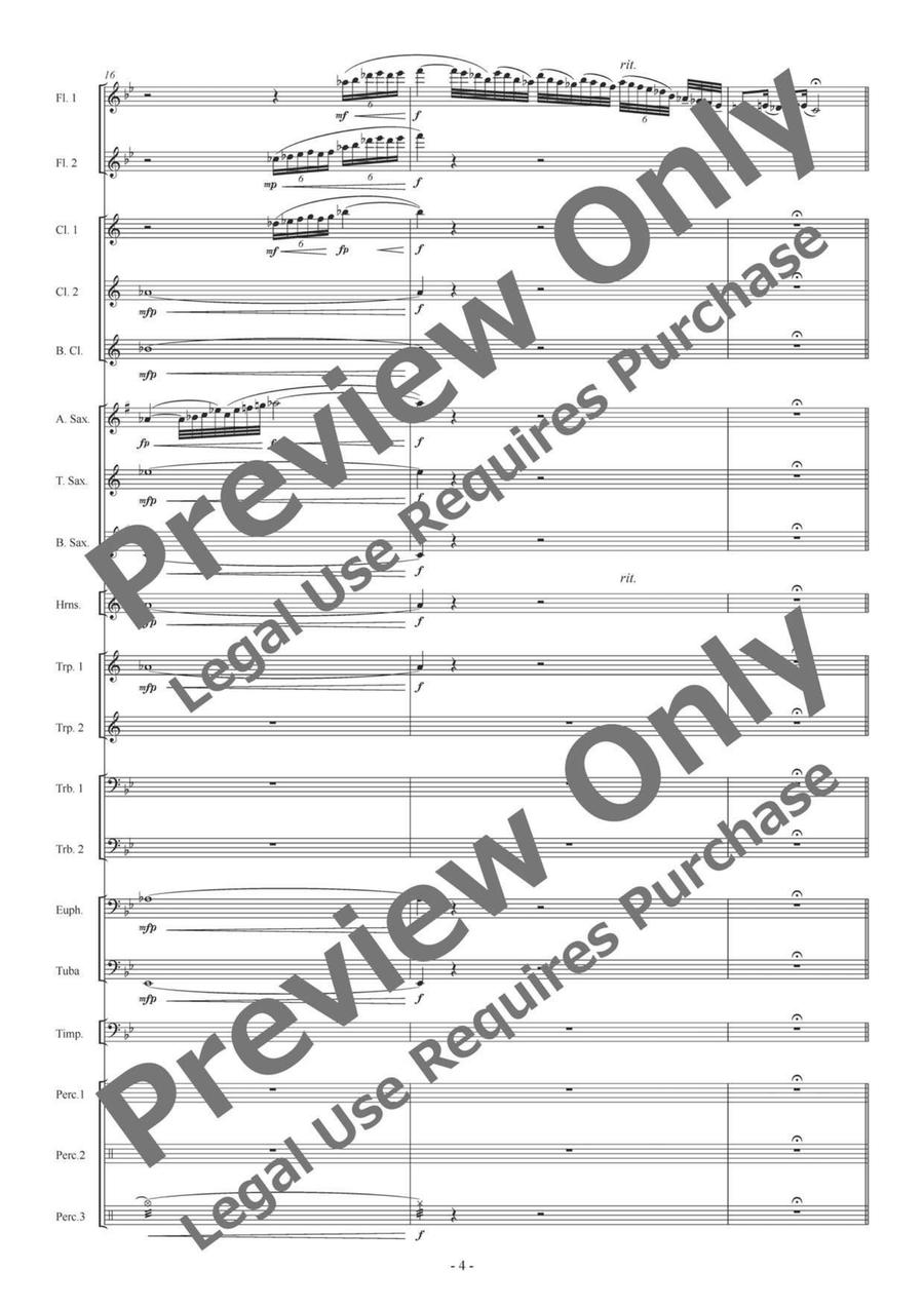 Taku Chi Sui for Wind Ensemble Concert Band scores gallery preview page 5