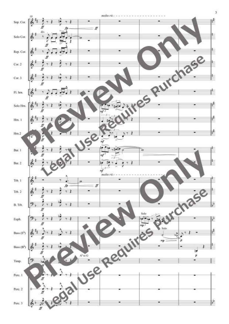 Gold Rush! for Brass Band Brass Band scores gallery preview page 4