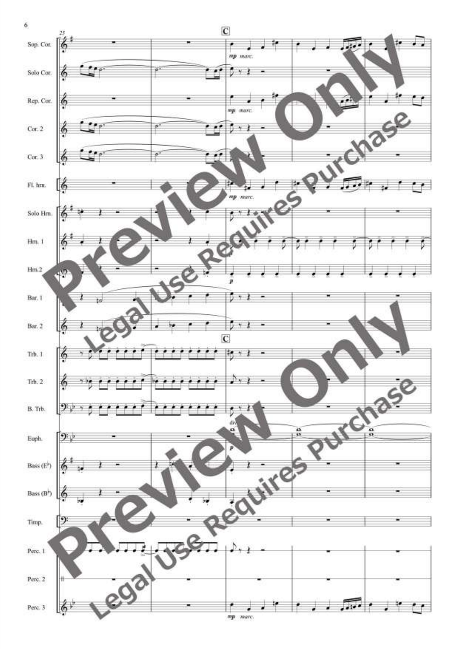 Gold Rush! for Brass Band Brass Band scores gallery preview page 7