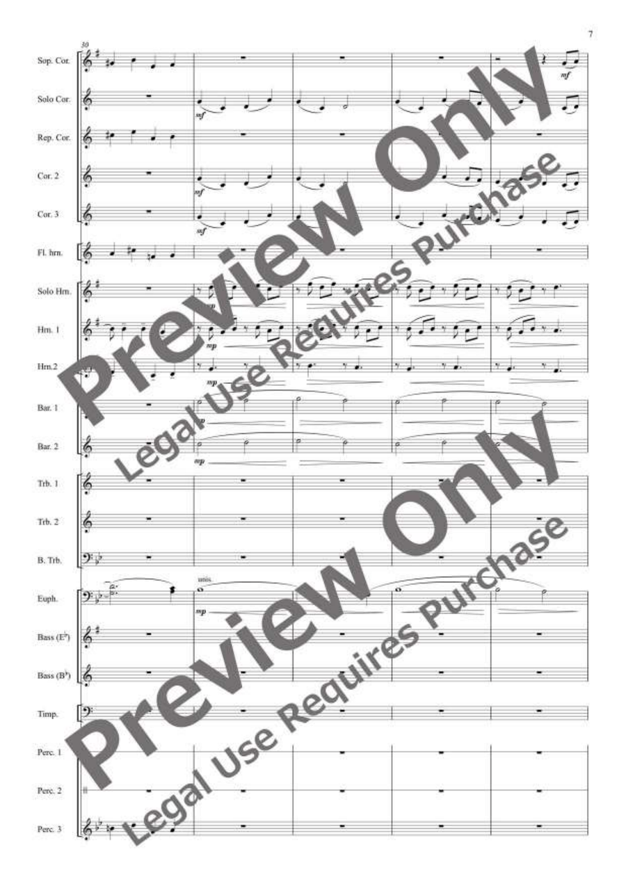Gold Rush! for Brass Band Brass Band scores gallery preview page 8