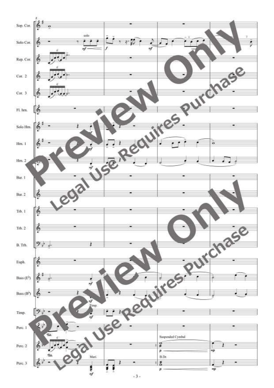 Primavera for Brass Band Primavera for Brass Band Brass Band scores gallery preview page 4