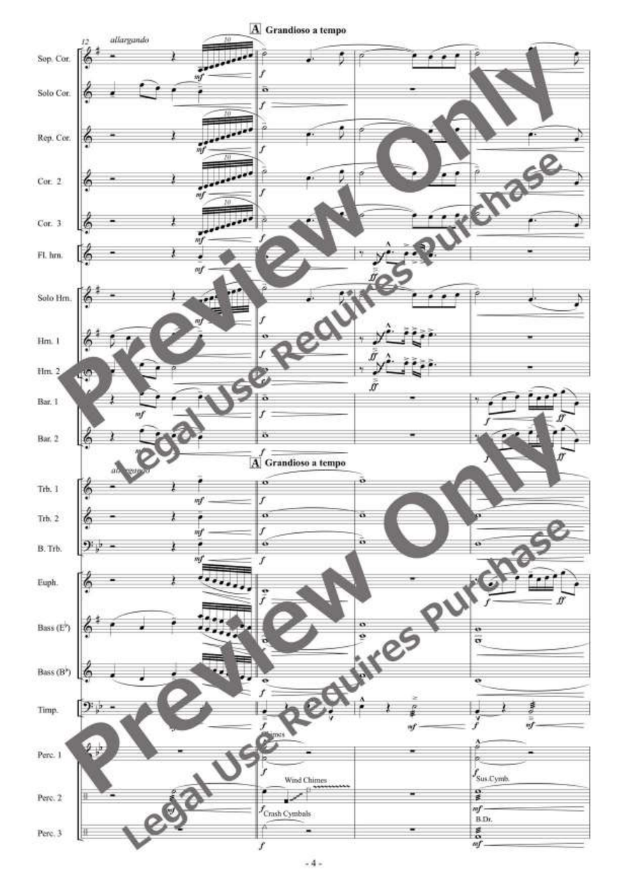Primavera for Brass Band Primavera for Brass Band Brass Band scores gallery preview page 5