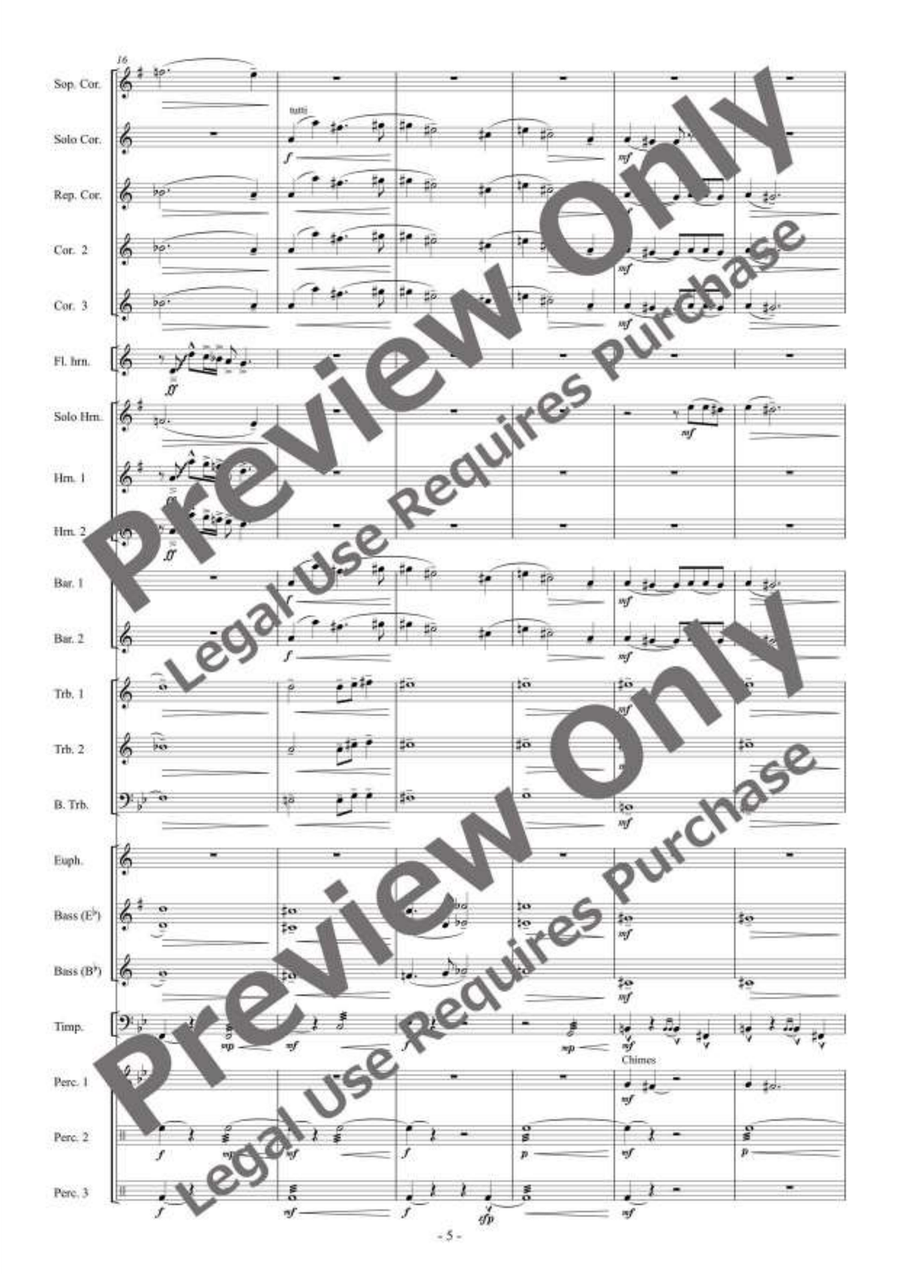 Primavera for Brass Band Primavera for Brass Band Brass Band scores gallery preview page 6