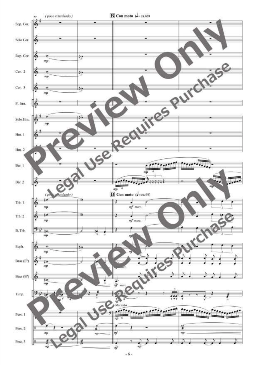 Primavera for Brass Band Primavera for Brass Band Brass Band scores gallery preview page 7