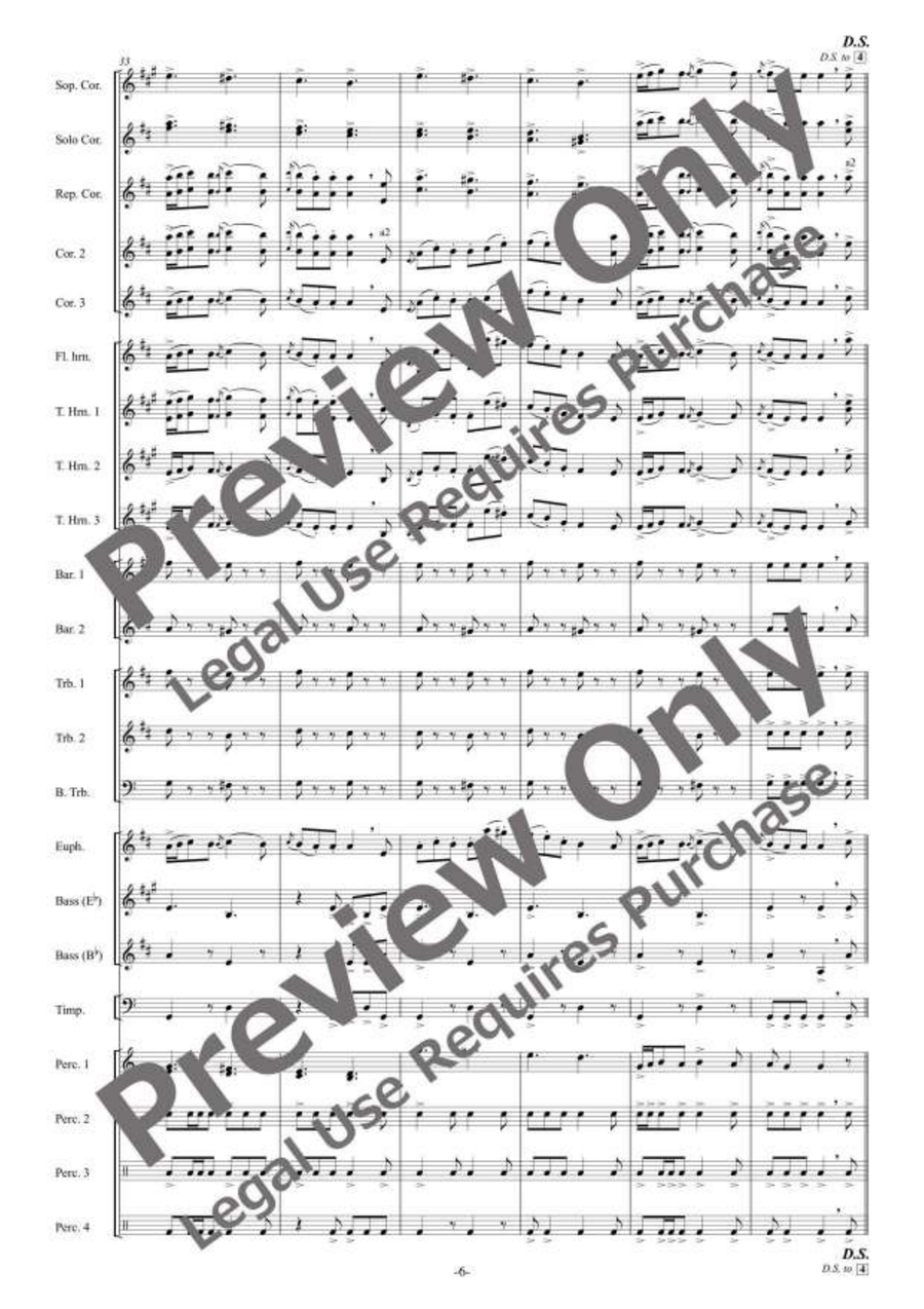 Suite on Celtic Folk Songs for Brass Band Brass Band scores gallery preview page 7