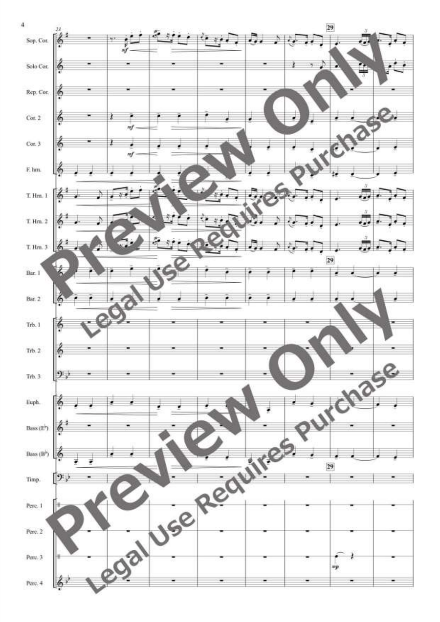 Jocuri Poporale Romanesti for Brass Band Brass Band scores gallery preview page 5