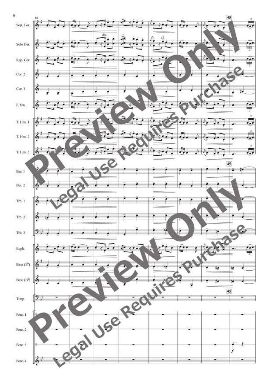 Jocuri Poporale Romanesti for Brass Band Brass Band scores gallery preview page 7