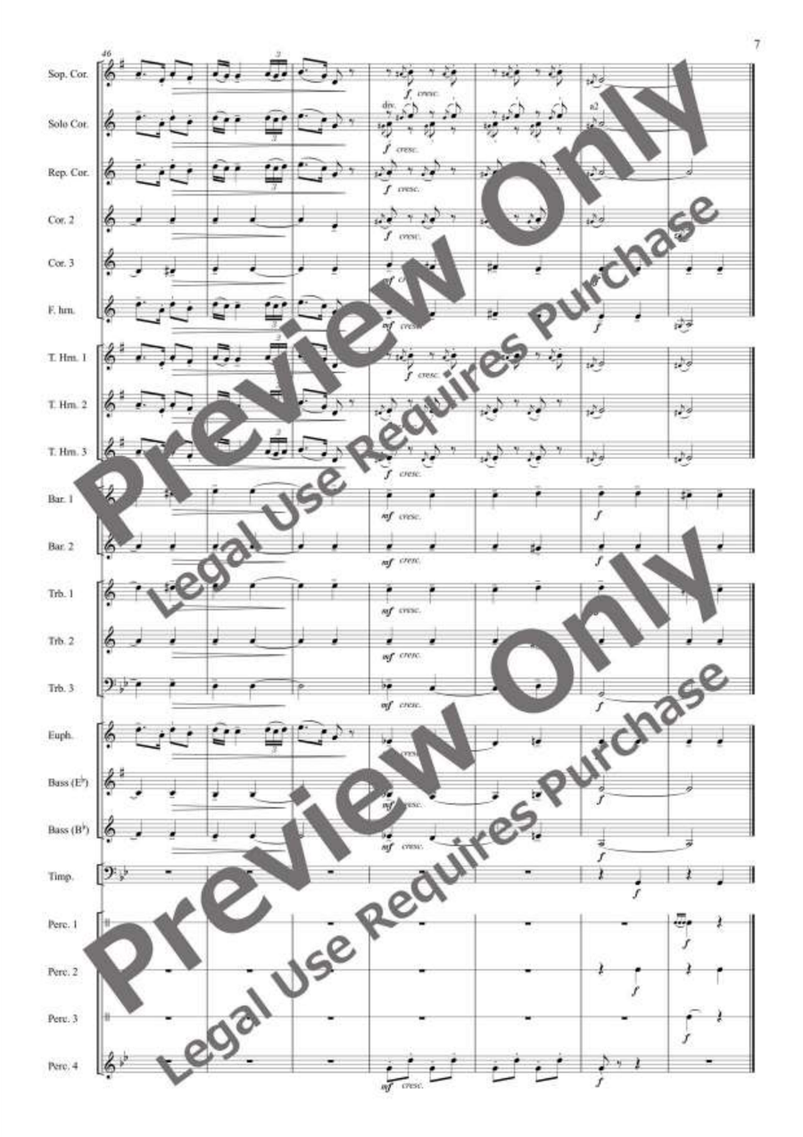 Jocuri Poporale Romanesti for Brass Band Brass Band scores gallery preview page 8