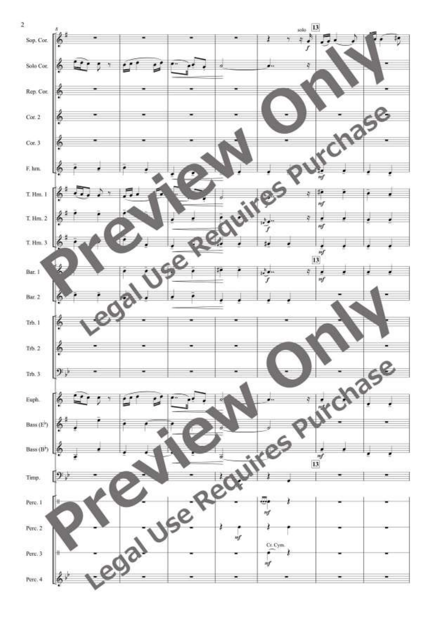 Jocuri Poporale Romanesti for Brass Band Brass Band scores gallery preview page 3
