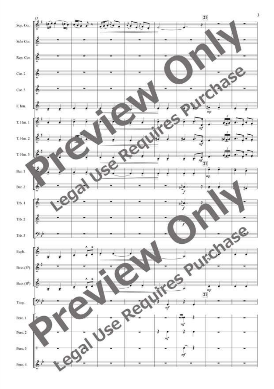 Jocuri Poporale Romanesti for Brass Band Brass Band scores gallery preview page 4
