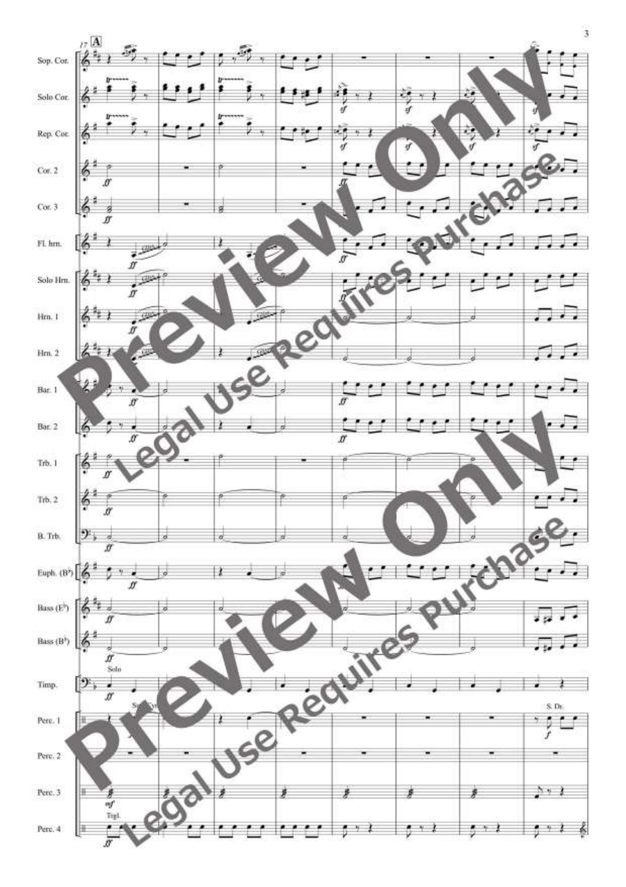 The Merry Widow Selections for Brass Band Brass Band scores gallery preview page 4