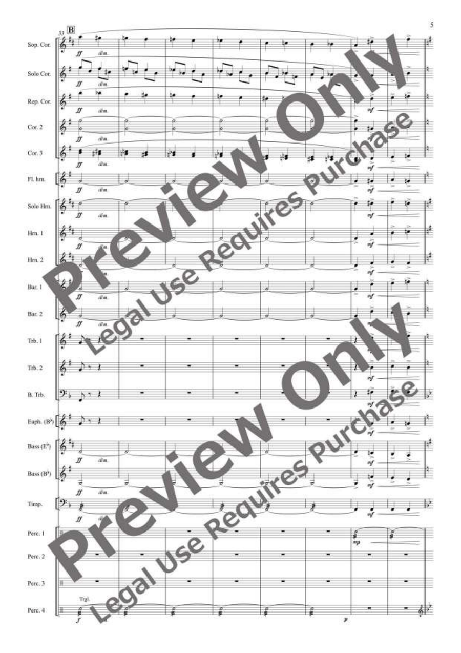 The Merry Widow Selections for Brass Band Brass Band scores gallery preview page 6