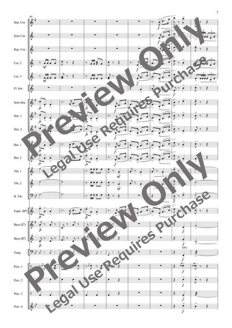 The Merry Widow Selections for Brass Band Brass Band scores gallery preview page 8