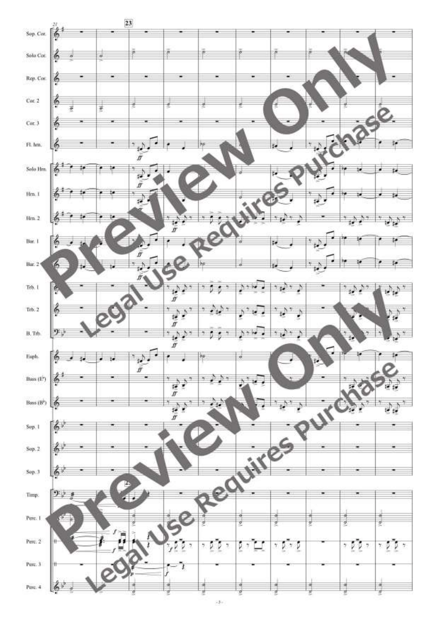 and all on the earth had gone for Brass Band Brass Band scores gallery preview page 4