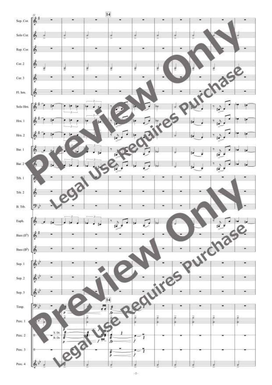 and all on the earth had gone for Brass Band Brass Band scores gallery preview page 3