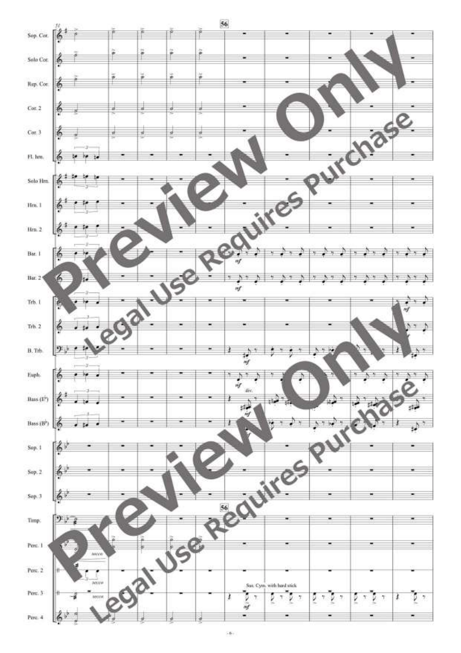 and all on the earth had gone for Brass Band Brass Band scores gallery preview page 7