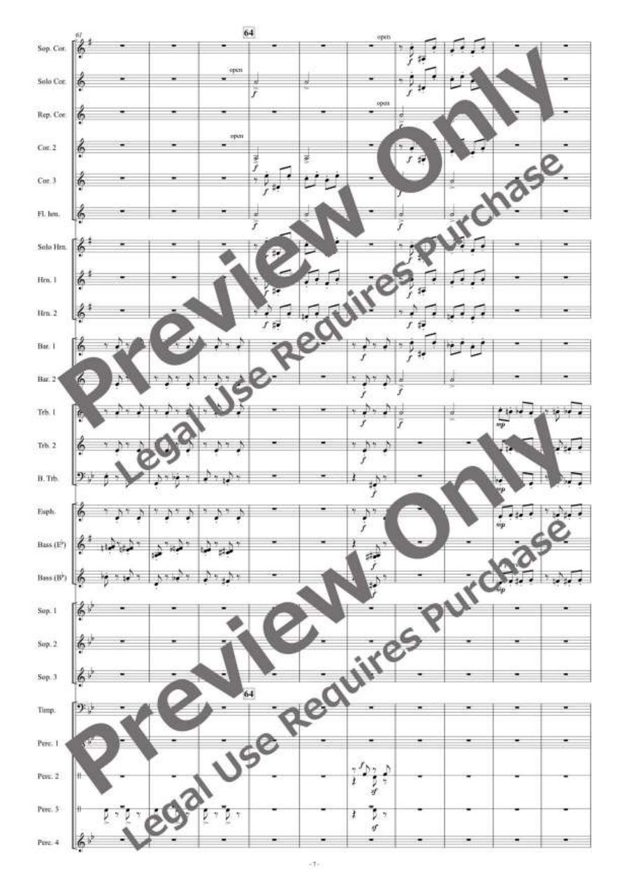 and all on the earth had gone for Brass Band Brass Band scores gallery preview page 8
