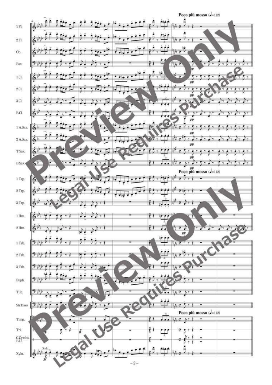 Matador Fantasy Matador Fantasy Concert Band scores gallery preview page 3