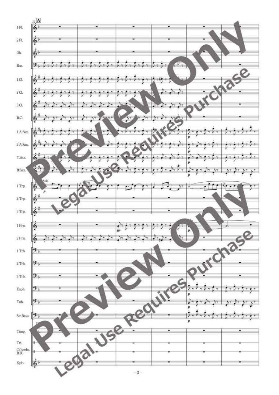 Matador Fantasy Matador Fantasy Concert Band scores gallery preview page 4