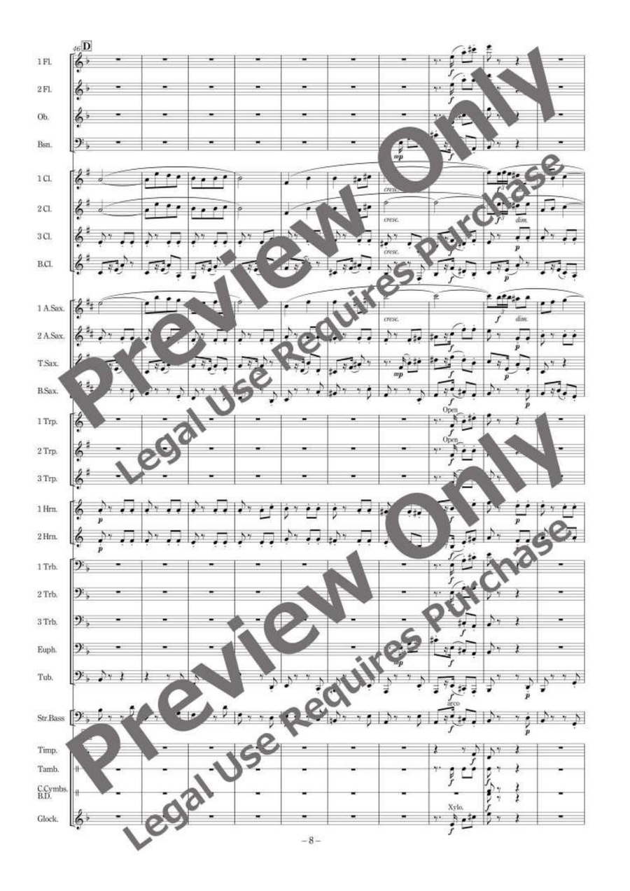Matador Fantasy Matador Fantasy Concert Band scores gallery preview page 9