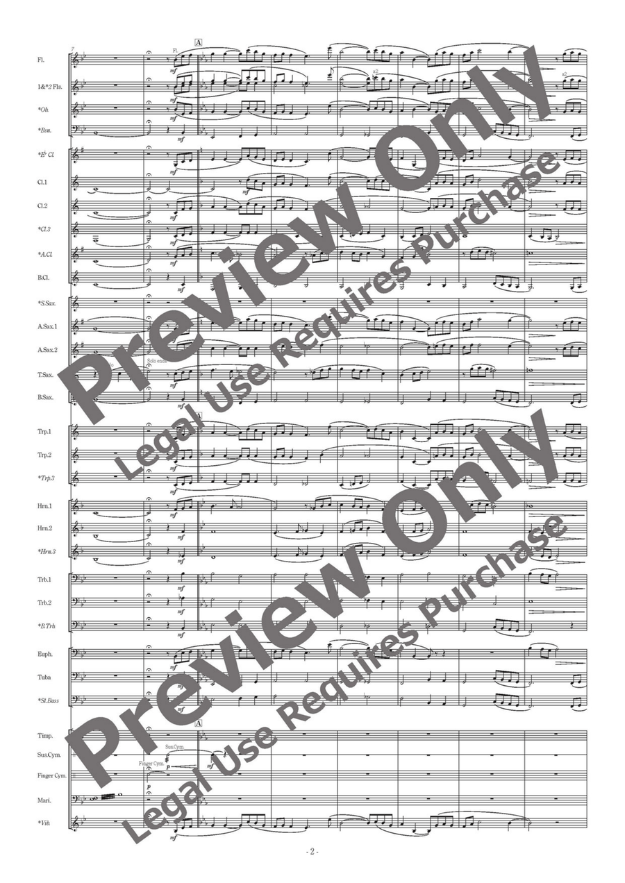 Kono Michi Kono Michi Concert Band scores gallery preview page 3