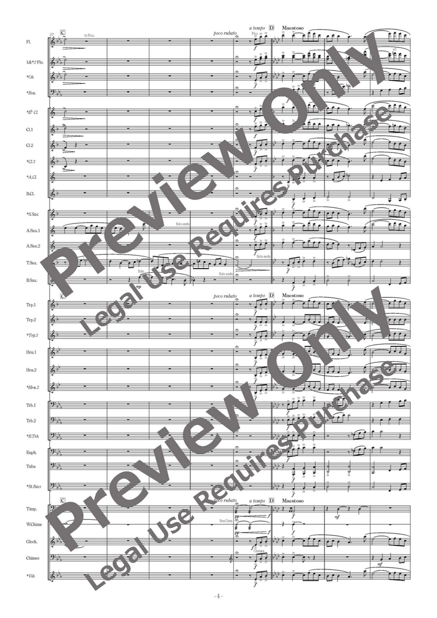 Kono Michi Kono Michi Concert Band scores gallery preview page 5