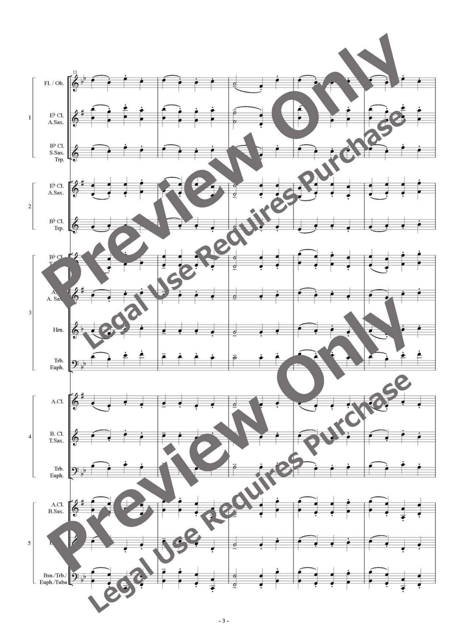 Susato Dances - Flexible Quintet B-Flat Clarinet scores gallery preview page 4