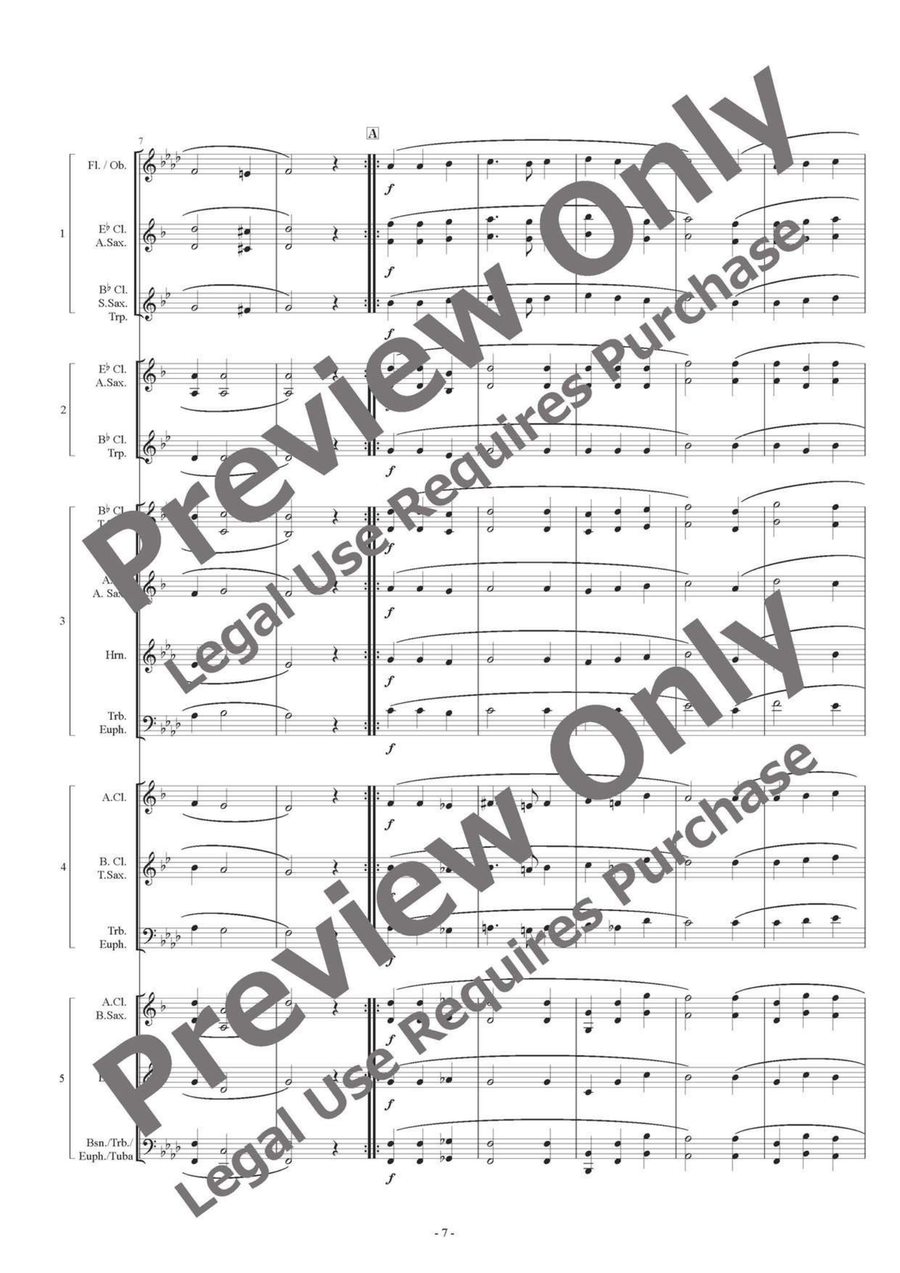 Susato Dances - Flexible Quintet B-Flat Clarinet scores gallery preview page 8