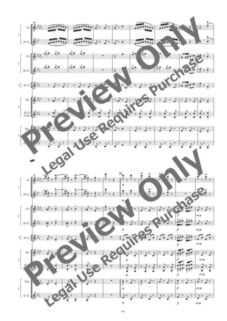 Tritsch Tratsch Polka - Flexible Woodwind Quintet Woodwind Quintet scores gallery preview page 7