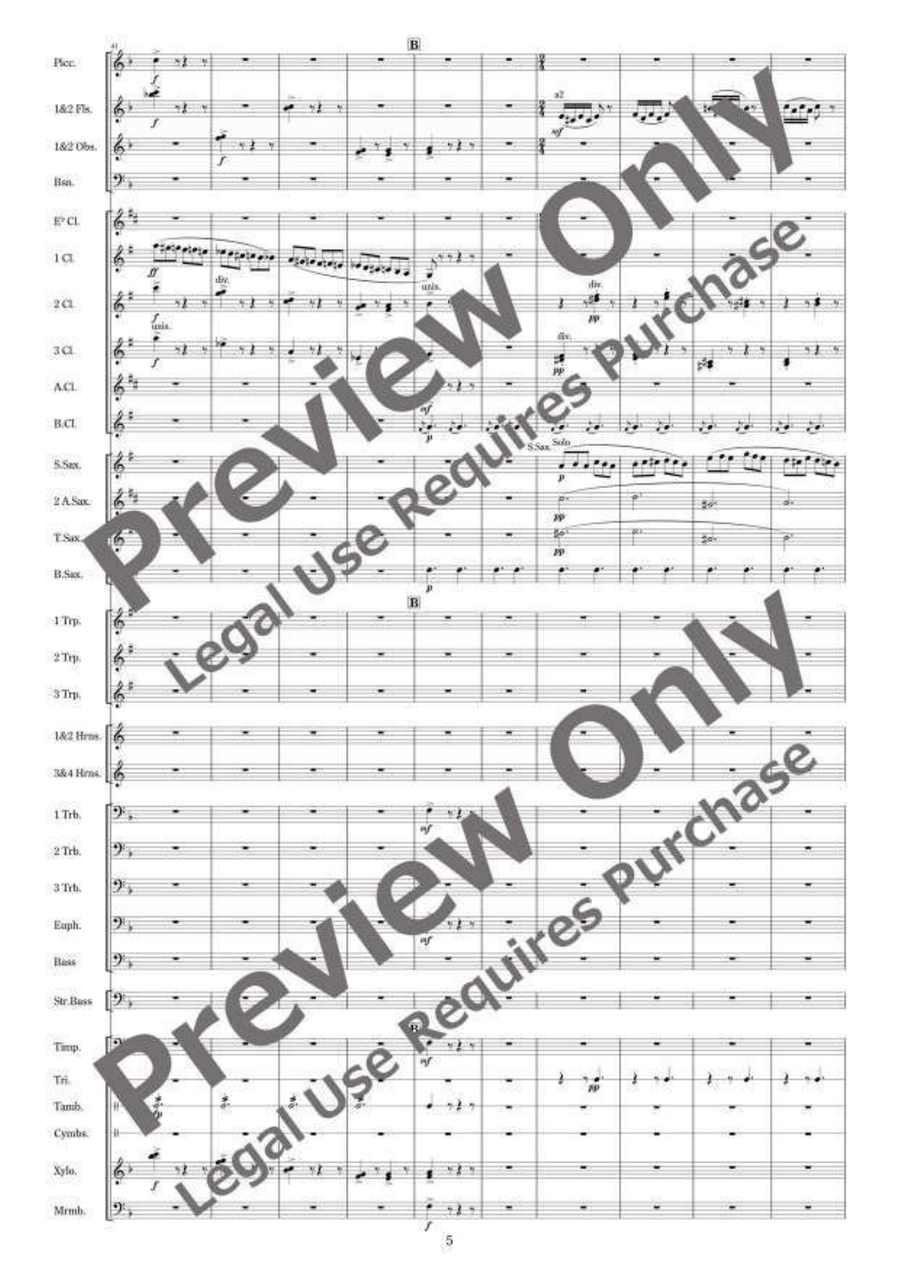 Polovtsian Dances from Prince Igor Concert Band - Sheet Music page 6