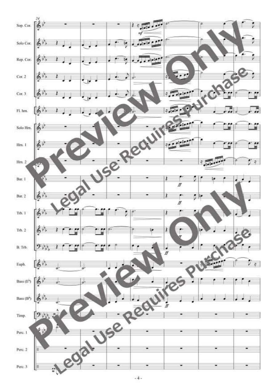 A Day on September for Brass Band Brass Band scores gallery preview page 5