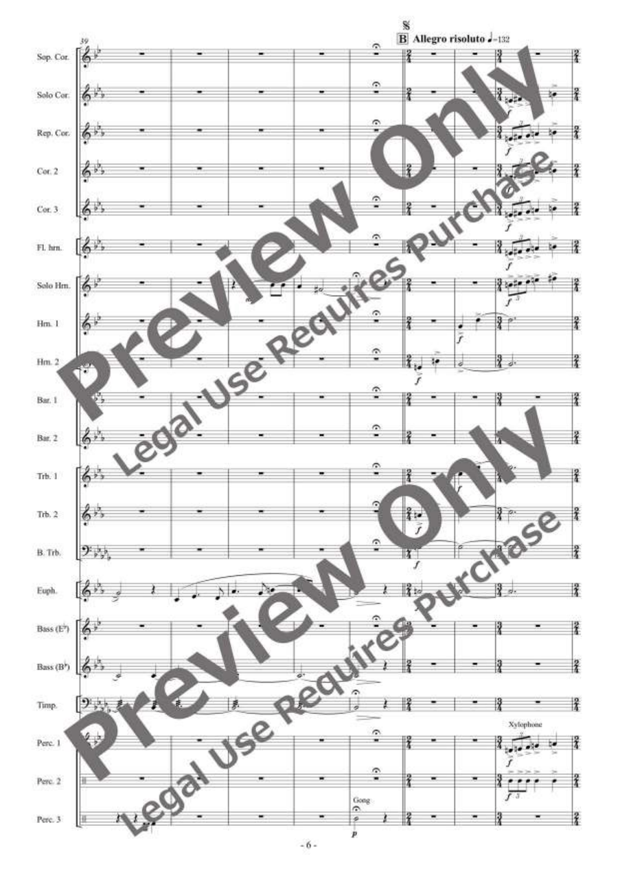 A Day on September for Brass Band Brass Band scores gallery preview page 7
