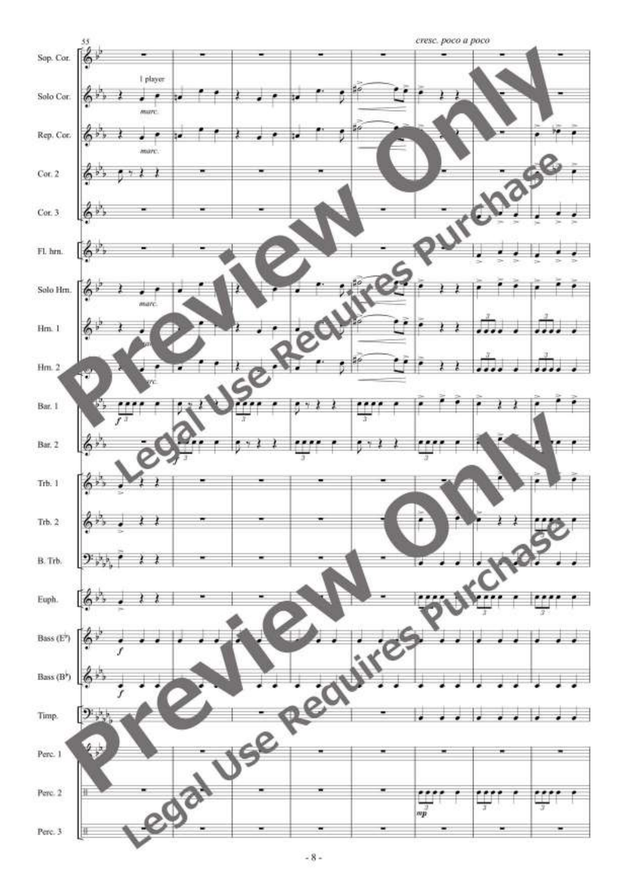 A Day on September for Brass Band Brass Band scores gallery preview page 9